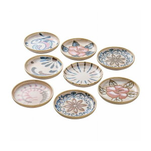 山勝美濃陶苑 かりゆし 絵変わり小皿揃 KR-3003C キッチン用品 食器 調理器具 食器 カトラリー グラス 食器 和陶器【送料無料】