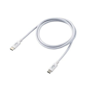 GR USB2 0P[u C-C^Cv Fؕi USB Power DeliveryΉ 240W 1 0m zCg U2C-CCPE10NWH X}[gtH ^ubg gѓdb iPhone P[u PC USB Type-C PC(s)yz