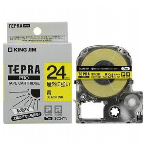 KING JIM �L���O�W�� �e�v��PRO�e�[�v ���O�ɋ������x�� �� 24mm ������ KJ-SC24YV(����s��)