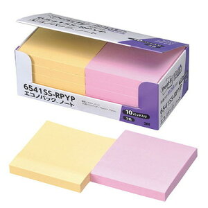3M Post-it �|�X�g�C�b�g �G�R�m�p�b�N���S���m�[�g �p�X�e���J���[Y/P 3M-6541SS-RPYP(����s��)