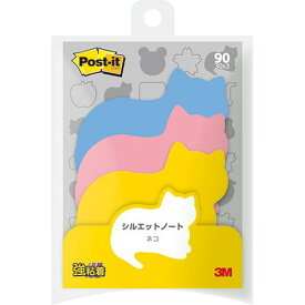 3M Post-it ポストイット シルエットノート 強粘着 ネコ 3M-SSS-NER(代引不可)