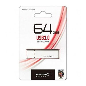 y5Zbgz HIDISC USB 3.0 tbVhCu 64GB Vo[ Lbv HDUF114C64G3X5 p\R tbV[ USB[(s)yz