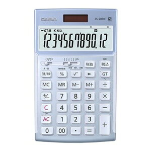 CASIO 本格実務電卓 日数計算タイプ ブルー JS-20DC-BU-N オフィス用品(代引不可)【送料無料】