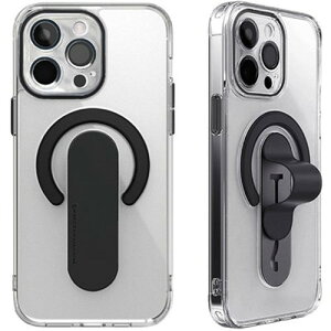 momo stick �����X�e�B�b�N Mag Grip �����Y�K�[�h��̌^�N���A�P�[�X for iPhone 15 Pro Max �u���b�N MMS25325i15PM iPhone(����s��)�y���[���֔z���z�y���������z
