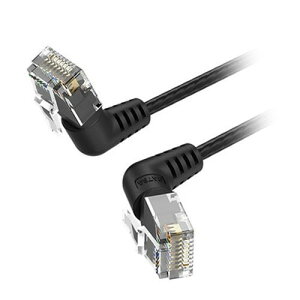 VENTION Cat.6a LAN�P�[�u�� UTP ���p�R�l�N�^ 360°�X�C���O�^�C�v �u���b�N 0.5m �u���b�N IB-9798 �p�\�R�����Ӌ@��(����s��)