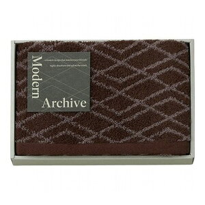 Modern Archive フェイスタオル ブラウン 34×70cm MAC2510BR B1039605(代引不可)
