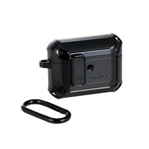 �G���R�� AirPods Pro 3 ZEROSHOCK Lock �n�C�u���b�h�P�[�X �u���b�N AVA-AP07ZEROLBK(����s��)�y���������z