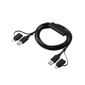 �G���R�� USB Type-C TM �ϊ��A�_�v�^�[�t�������N�P�[�u�� USB3.0 �u���b�N UC-TV8BK(����s��)�y���������z