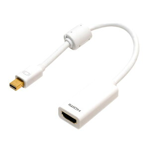 �~���V FullHD�Ή� miniDisplayPort-HDMI�A�_�v�^ �z���C�g DPA-2KHD/WH