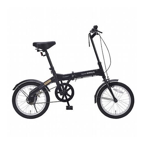送料無料 低価格の MYPALLAS マイパラス 人気満点 折畳自転車16インチ ブラック 代引不可 M-100-BK