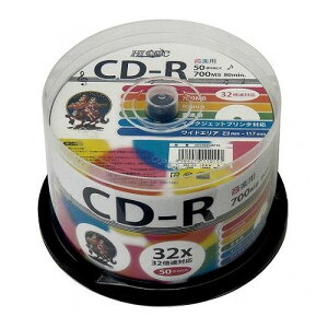 6Zbg HI DISC nCfBXN CD-R 700MB 50Xsh yp 32{Ή Chv^u HDCR80GMP50X6(s)yz