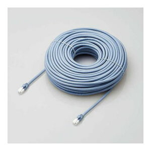 elecom GR LANP[u/CAT6AΉ/EU RoHSwߏ/ܐ܂h~/ȈՃpbP[Wdl/40m//u[ LD-GPAT/BU40/RS(s)yz