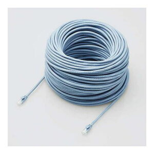 elecom �G���R�� LAN�P�[�u�� CAT6A�Ή� EU RoHS�w�ߏ��� �c���܂�h�~�J�o�[ 70m �P�� �u���[ LD-GPAT BU70 RS(����s��)�y���������z