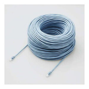 elecom GR LANP[u CAT6AΉ EU RoHSwߏ c܂h~Jo[ 90m P u[ LD-GPAT BU90 RS(s)yz