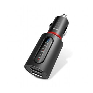 �G���R�� FM�g�����X�~�b�^�[ Bluetooth USB2�|�[�g�t 3.4A ���܂����[�d 4�`�����l�� �u���b�N LAT-FMBT04BK(����s��)�y���������z