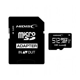 HIDISC microSDXCカード 512GB A2, V30, CLASS10 UHS-1 Speed Class3対応 SD変換アダプタ付き HDMCSDX512GCL10UIJP3(代引不可)【送料無料】