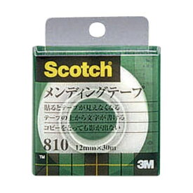 スリーエムジャパン メンディングテープ 12mm ケース入 1 巻 810-1-12C 文房具 オフィス 用品