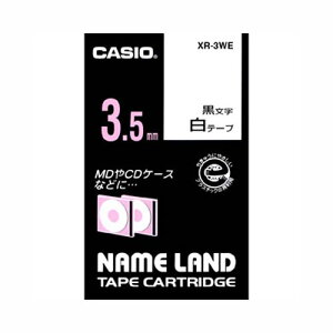 カシオ ネームランドテープ3.5mm 白 1 個 XR-3WE 文房具 オフィス 用品