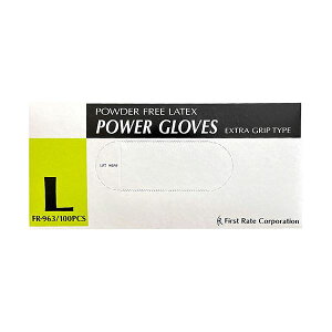 〔まとめ〕 ファーストレイト パワーグローブEXグリップ パウダーフリー L FR-963 1セット (1000枚:100枚×10箱) 〔×3セット〕