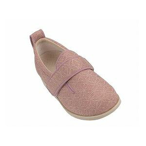 介護靴 施設・院内用 ダブルマジック2雅 3E 1027 片足 徳武産業 あゆみシリーズ /3L (25.0〜25.5cm) ピンク 右足