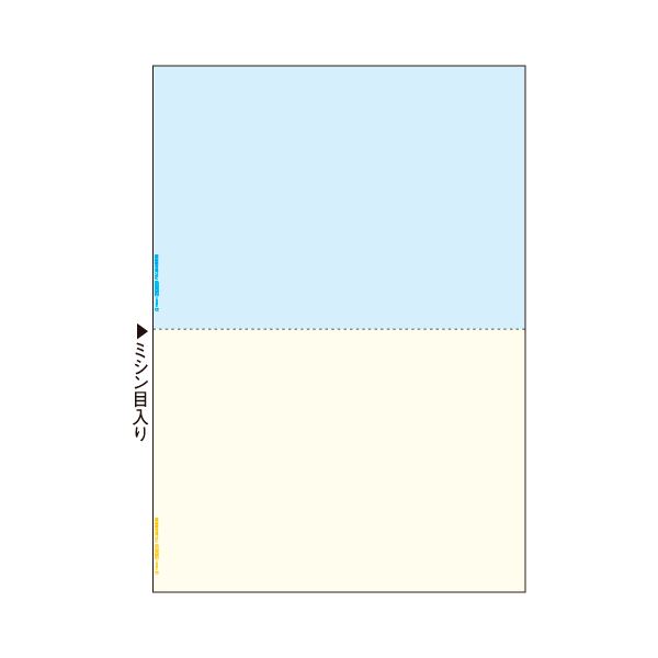 TANOSEEマルチプリンタ帳票(FSC森林認証紙) A4カラー 2面 1セット(1000枚:500枚×2箱) (代引不可)：リコメン堂ホームライフ館