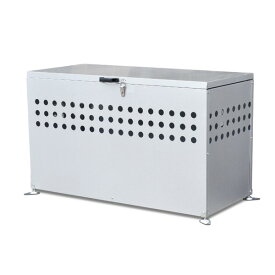 DST-1100屋外用 大型ダストボックス/ゴミ箱 【300L】 ガルバリウム鋼板 メタルテック 組立品 (代引不可)