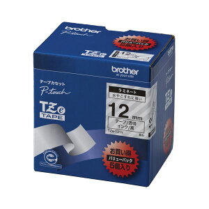 (�܂Ƃ߁j�u���U�[ BROTHER �s�[�^�b�` TZe�e�[�v ���~�l�[�g�e�[�v 12mm ����/������ �Ɩ��p�p�b�N TZE-131V 1�p�b�N(5��)�y×3�Z�b�g�z