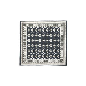 ラグマット 絨毯 幅180×奥行180cm TTR-162B 正方形 綿 コットン インド製 リビング ダイニング ベッドルーム 寝室 居間 (代引不可)