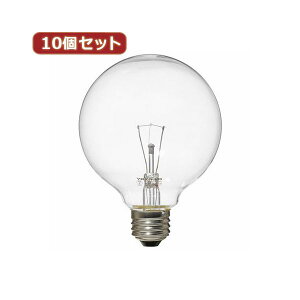 �i�܂Ƃ߁jYAZAWA 10�Z�b�g �{�[���d��60W�`�N���A GC100V57W95X10�y×2�Z�b�g�z (����s��)