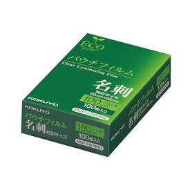 （まとめ）コクヨ パウチフィルム 名刺用 100μMSP-F6095N 1パック(100枚)【×3セット】 (代引不可)