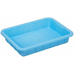 アシスト 抗菌角ざる 浅2型 ブルー 水切り・ザル ざる(代引不可)【送料無料】