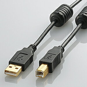 [ELECOM(GR)] mCYɋtFCgRAtUSB2.0P[u[1.5m] U2C-BF15BK(s)