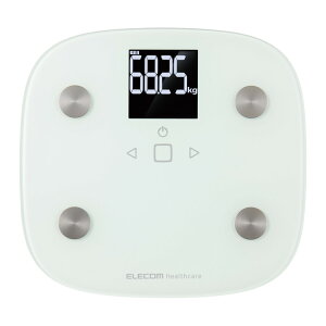 �̑g���v �̏d�v �������b���x��30�i�K 50g�P�� �傫�ȕ����\�� ������40mm �o�b�N���C�g ��邾�������F�� 4�l�o�^ BMI �̎��b�� ���i�ؗ� ��b��� �z���C�g HCS-FS010LWH(����s��)�y���������z