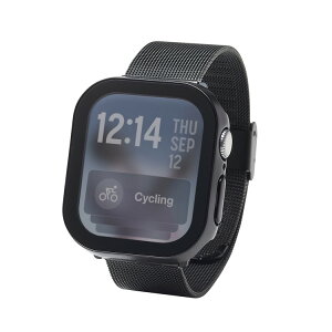 �A�b�v���E�H�b�` �J�o�[ Apple Watch Series 11 / 10 [ 42mm ] �t���J�o�[ �P�[�X �ϏՌ�PC�t���[�� �w��h�~ ��U�h�~ �h�� IPX7 �u���b�N AW-25BFCGEBK(����s��)�y���������z