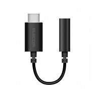 エレコム イヤホン・ヘッドホン用 USB Type-C変換ケーブル EHP-C35DS01BK(代引不可)【メール便（ネコポス…
