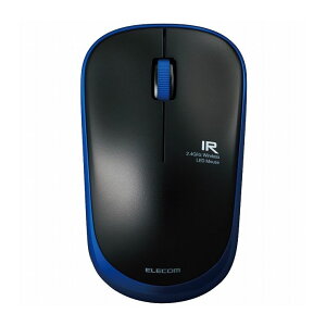 �G���R�� ���C�����X�}�E�X 3�{�^�� �É� �ȓd�� �d�r������ �ԊO��LED 2.4GHz ���� �u���b�N(��) M-IR07DRSBK(����s��)