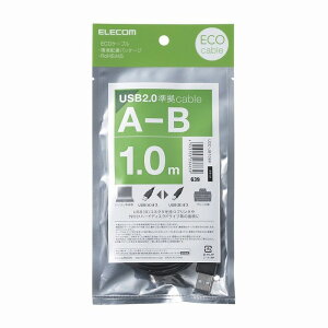 �G���R�� �G�RUSB2.0�P�[�u��/A-B�^�C�v/�G�R/1m/�u���b�N U2C-JB10BK(����s��)�y���[���ցi�l�R�|�X�j�z�y���������z