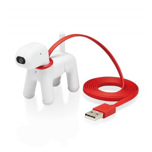 エレコム WEBカメラ PCカメラ 高画質 200万画素 マイク内蔵 ホワイト 犬型 アニマル かわいい ウェブカメラ UCAM-C525FBWH(代引不可)【送料無料】