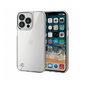 iPhone13 Pro ケース カバー ハイブリッドケース ガラス クリア PM-A21CHVCG1CR エレコム(代引不可)【送料無料】【メール便（ネコポス）】