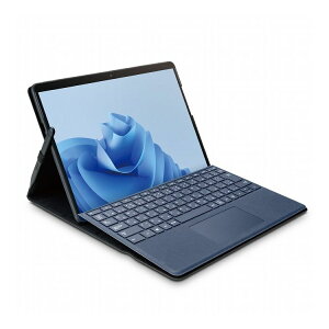 Surface Pro 9 / Pro9 With 5G �p �P�[�X �\�t�g���U�[ �J�o�[ �t���b�v �}�O�l�b�g�J�� �X�^���h�@�\ �t���[�A���O�� �Ռ��z�� �y���z���_�[�t �u���b�N TB-MSP9PLF2BK(����s��)�y���������z
