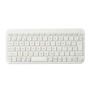 エレコム ワイヤレス キーボード Bluetooth 無線 パンタグラフ テンキーレス コンパクト 薄型 軽量 電池式 マルチペアリング(3台) 日本語配列 Slint ホワイト TK-TM10BPWH ELECOM(代引不可)【メール便配