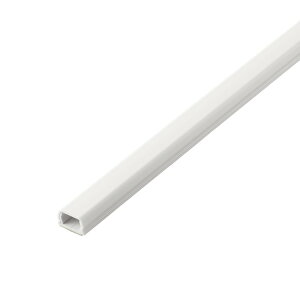 配線カバー 壁用 モール (長さ1m×幅16mm) フラット 設置用テープ付き φ7.7mm以下の LANケーブル 電源コード アンテナケーブル 各種対応 ホワイト LD-GAF1MWH(代引不可)