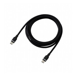 GR ELECOM USB Type-C P[u ( C to C ) 2m PD 100W }[d VRf y Type C |[g MacBook iPhone Android Galaxy Pixel iPad Ή z ubN MPA-CC5PSSA20BK(s)y[֔zzy