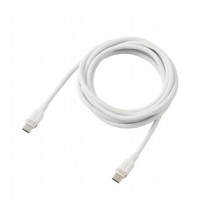 GR ELECOM USB Type-C P[u ( C to C ) 2m PD 100W }[d VRf y Type C |[g MacBook iPhone Android Galaxy Pixel iPad Ή z zCg MPA-CC5PSSA20WH(s)y[֔zzy