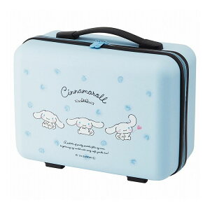 シナモロール 水彩コスメ ハード キャリーオン ケース ミニ スーツケース トランクケース 機内持ち込み 旅行 トラベル ポケット付き 固定ベルト 底足付き Wファスナー TCOC15 スケーター Skater