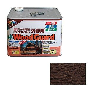 アサヒペン AP ウッドガード外部用 7L ダークオーク 08【送料無料】
