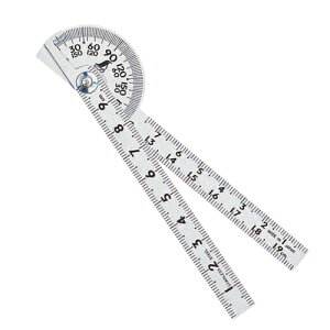 シンワ・ミニプロトラクターシルバー・62995 大工道具:測定具:スコヤ・プロトラクター【送料無料】