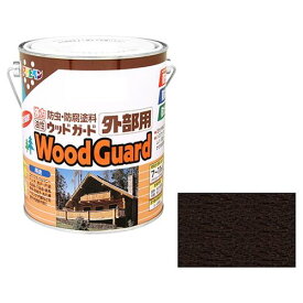 アサヒペン・油性ウッドガード外部用・1．6Lーブラックー04【送料無料】