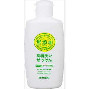 ミヨシ石鹸 無添加食器洗いせっけん 370ML 台所洗剤 天然系 自然派 天然系 自然派(代引不可)