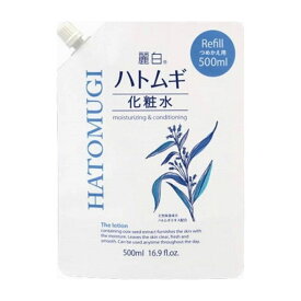 熊野油脂 麗白 ハトムギ化粧水 詰替 500ml 化粧品(代引不可)